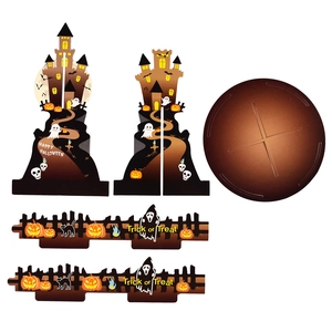 Creative 10-piece Halloween tower candy box and castle party serving tray decoration