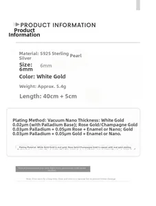 Specifications for S925 sterling silver crushed silver necklace with pearl details