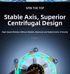 Mechanical fidget spinner with LED light and stable high-speed rotation balance