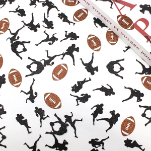 Confettis pailletés de football américain et joueurs pour décoration de fête d'anniversaire