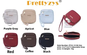Detailed view of square faux leather coin purses with wristlet and multi-card slot interiors