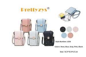 Borsa a tracolla in pelle PU con ricamo floreale in vari colori e dettaglio spazio interno