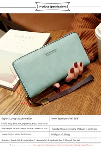 Détail du portefeuille vert menthe avec fentes pour cartes et compartiment iPhone 8 Plus