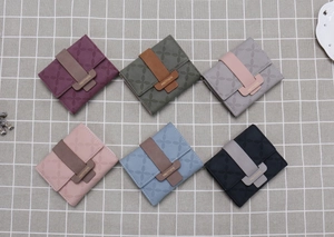 Collection de petits portefeuilles pour femmes en six couleurs élégantes et variées