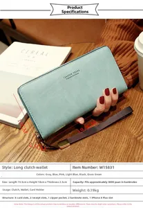 Light blue matte leather clutch bag dimensions 19.5x10x2.5cm with wrist strap