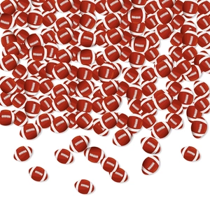 Brown White American Football Paper Confetti For Sports Theme Party Decorations Game Day Table Scatter Celebration Sequins