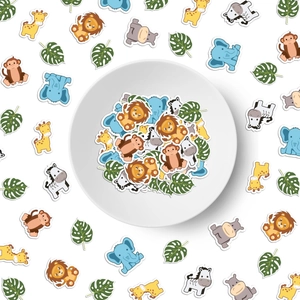 Hawaiian Theme Jungle Animal Confetti Simulated Print Mixed Designs For Summer Birthday Party Event Decoration Paper Decor