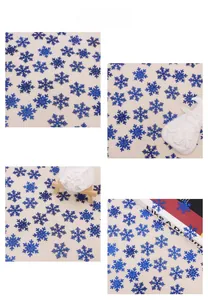 Blue glitter snowflake confetti for Christmas party decorations and DIY holiday crafts