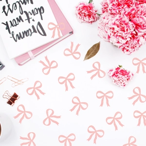 Coriandoli fiocchi glitterati rosa per decorazioni di matrimoni e feste romantiche