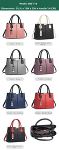 Detailed size chart and multi-color selection for this minimalist tote bag with 7 options