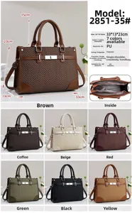 Detail view of large capacity tote bag features, interior structure and color selection