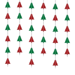 Weihnachtsbaum Papier Girlande Rot Grün Weiß Hängendes Banner Für Feiertag Party Layout Indoor Festliche Dekoration