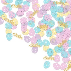 Easter Egg Confetti Paper Glitter Hollow Out Pastel Colors Party Table Decorations Desktop Ornaments Festive Celebration Supplies