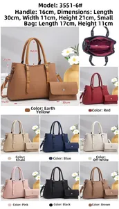 Detail view of large texture tote bag set with dimensions 30x11x21cm and 8 color options