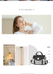 Detail of crossbody handbag with wave pattern and black leather flap with metal handle