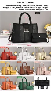 Spécifications détaillées du sac fourre-tout avec options de couleurs et dimensions