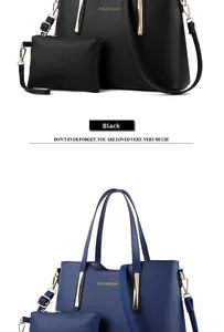 Dettaglio del set borsa tote con trama litchi, finiture dorate e pochette abbinata