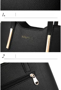 Dettaglio in pelle PU nera martellata con zip a cuore dorata e logo a rilievo