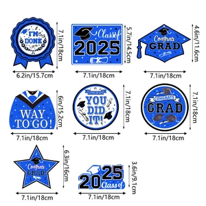 Class of 2025 graduation hanging swirl decorations set for party backdrop decor