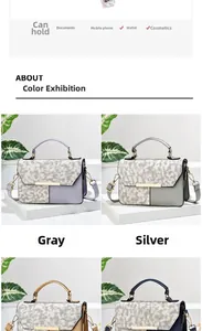 Detail view of woven texture flap and interior storage capacity for crossbody bags