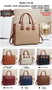 Detailed view of wave-textured leather tote bag in seven colors with 32x25cm dimensions