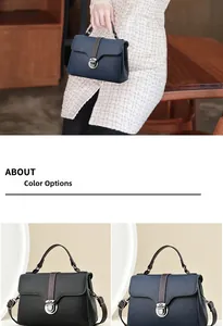 Detail showing litchi grain leather handbags with silver buckles and bicolor straps