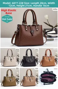 Detailed view of woven texture tote bag with dimensions 28x12x21cm and internal zipper