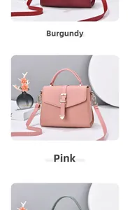 Détail de sacs à bandoulière bordeaux et roses avec texture grainée et cœur