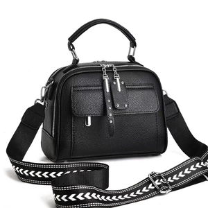 Sac À Épaule Pour Femmes En Cuir PU Motif Litchi Avec Large Bandoulière Sac À Main Sac Bandoulière Double Fermeture
