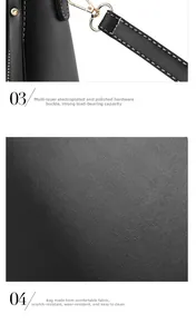 Macro detail of black litchi grain leather and high-load polished metal hardware hooks