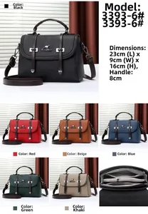 Detailed view of lychee pattern handbag with dimensions 23x9x16cm and multiple colors