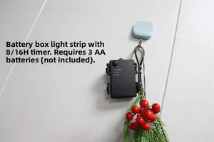 Waterproof battery box with timer function for Christmas garland decoration