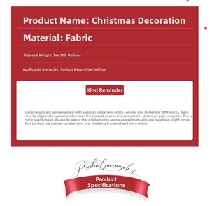 Detailed material specification and fabric parameter guide for artificial Christmas flowers