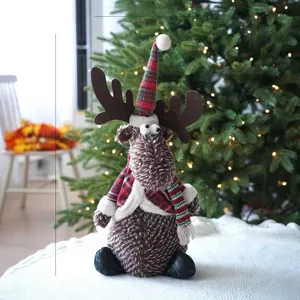 Detailed size specifications for a 50cm tall Nordic plush reindeer Christmas decoration