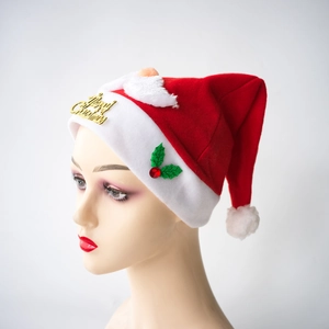 Classic Christmas Hat Plush Red Santa Claus Reindeer Snowman Decor Festive Party Hat For Adults Kids Xmas Novelty Caps Gifts