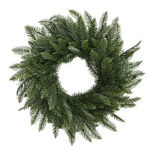 Ghirlanda natalizia artificiale verde classica per porta d'ingresso e decorazioni