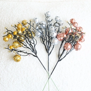 Kunstmatige Glitterbessen Takken Voor Kerstboom Decoratie Feestelijke Namaak Bessenstengels Voor Thuisfeest Bruiloft DIY Guirlande Ornamenten