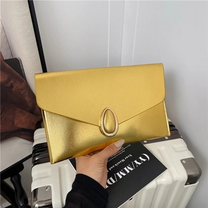 Pochette Enveloppe Mode pour Femmes Simple en Cuir PU Saffiano Petit Sac de Soirée Carré pour Fête Banquet Sac à Main Élégant