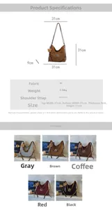 Detailed view of crocodile pattern PU tote with adjustable metal chain strap and M logo