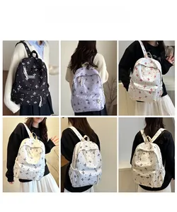Vues détaillées du sac à dos à motif nœud pour femmes en plusieurs couleurs et styles