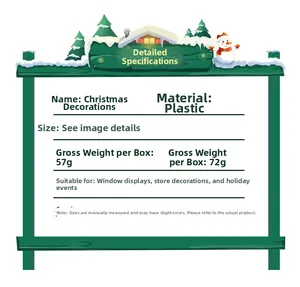 Christmas decoration size and material specs for astronaut theme plastic tree ornaments