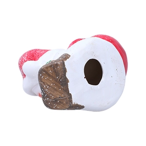 Bodenansicht der Weihnachtsfiguren aus Keramik mit Details zum Formloch