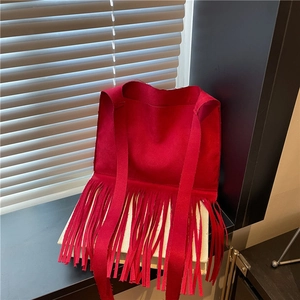 Sac À Bandoulière Vintage En Suédine À Franges Grande Capacité Cabas À Franges Bohème Sac À Main Pour Femmes