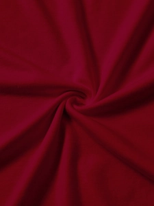 Detailed texture of burgundy long sleeve T-shirt with soft knitted fabric and premium finish