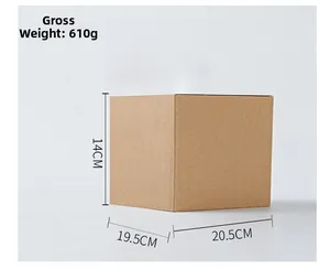 Easter rabbit figurine packaging box dimensions 20.5x19.5x14cm and 610g gross weight
