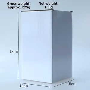 Detailed packaging box dimensions 10x10x18cm with weight 225g for Christmas ornaments
