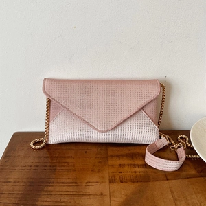 Women Envelope Crossbody Bag PU Rhinestone Glitter Evening Clutch With Metal Chain Strap Fashion Elegant Party Handbag