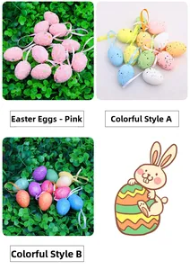 Gros plan détaillé d'œufs de Pâques décoratifs avec textures mates, mouchetées et pailletées