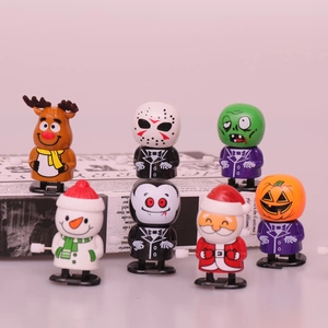 Wind Up Walking Toys Plastic Cartoon Holiday Theme Halloween Christmas Party Favors Novelty Gifts For Kids