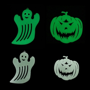 Luminous Halloween decorations featuring glow-in-the-dark ghost and pumpkin designs